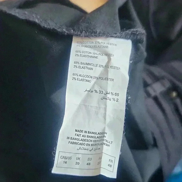 Addition Elle Women's Jet Black Polyester/Cotton Shorts -Size 16 - Picture 9 of 9